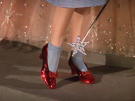 dorothy wizard of oz red shoes