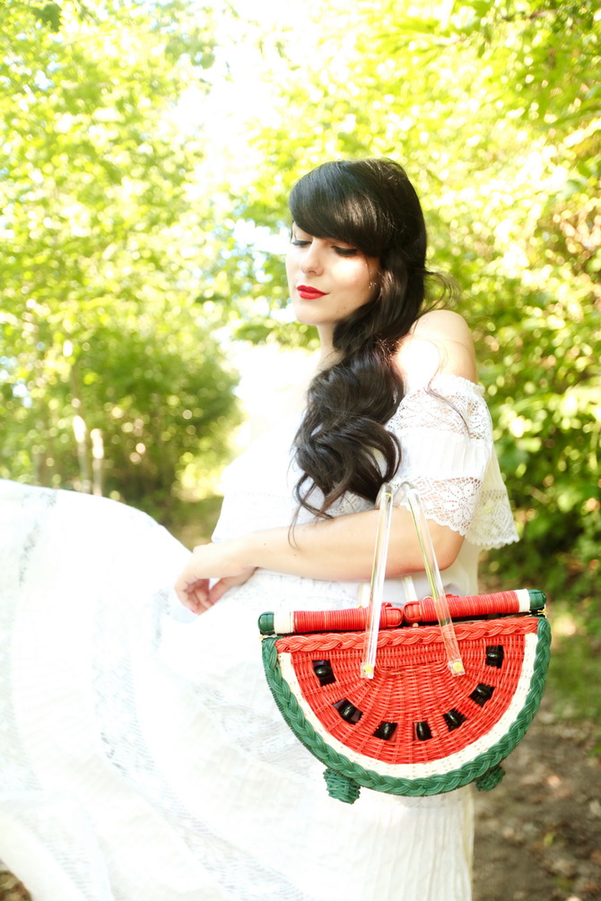 The Cherry Blossom Girl - Charlotte Olympia Watermelon Basket 13