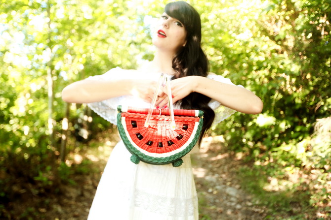 The Cherry Blossom Girl - Charlotte Olympia Watermelon Basket 17