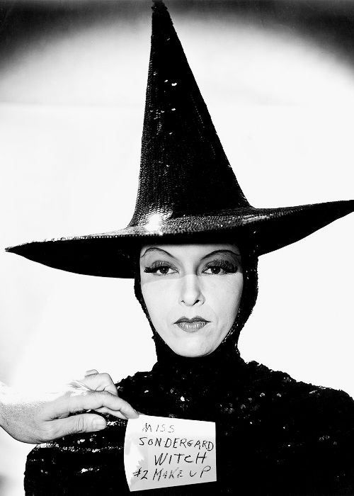 Gale Sondergaard in a makeup test for The Wizard of Oz