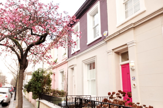 The Cherry Blossom Girl - London pastels 10